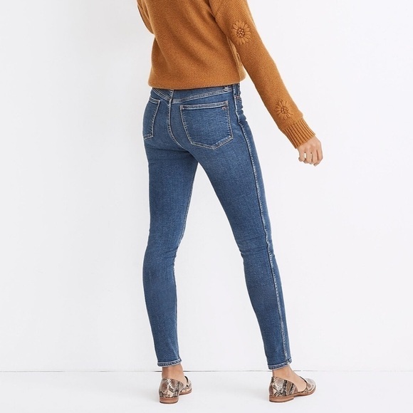 NWT Madewell 10" High-Rise Skinny Jeans in Wendover Wash TENCEL Denim Edition - Picture 2 of 6